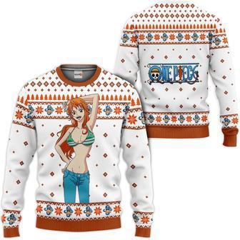 One Piece Nami Custom Anime Ugly Christmas Sweater | Favorety UK