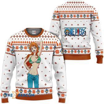 One Piece Nami Custom Gift For Fan Anime Christmas Ugly Sweater | Favorety UK