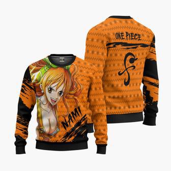 One Piece Nami Ugly Christmas Knitted Sweatshirt | Favorety DE