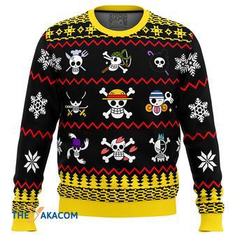 One Piece One Piece Flags Gift For Fan Anime Christmas Ugly Sweater | Favorety