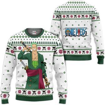 One Piece Roronoa Zoro Custom Anime Ugly Christmas Sweater | Favorety UK