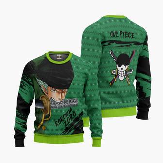 One Piece Roronoa Zoro Ugly Christmas Knitted Sweatshirt | Favorety UK