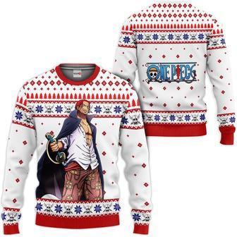 One Piece Shanks Custom Anime Ugly Christmas Sweater | Favorety