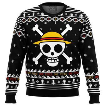 One Piece Straw Hat Pirates Christmas Ugly Christmas Sweater | Favorety