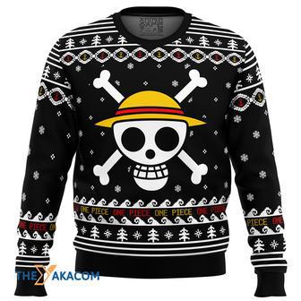 One Piece Straw Hat Pirates Custom Gift For Fan Anime Christmas Ugly Sweater | Favorety CA