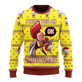 One Punch Man Anime Saitama Ugly Sweater Gifts | Favorety AU