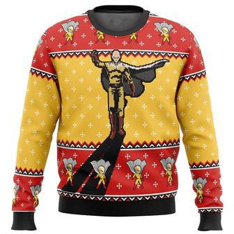 One Punch Man Anime Saitama Ugly Sweater Gifts | Favorety