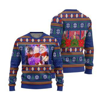 One Punch Man Characters Ugly Christmas Sweater | Favorety