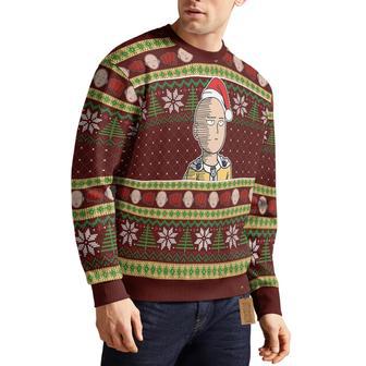 One Punch Man Saitama Ugly Christmas Sweater | Favorety CA