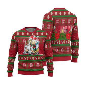 One Punch Man Saitama x Genos Ugly Christmas Sweater | Favorety UK