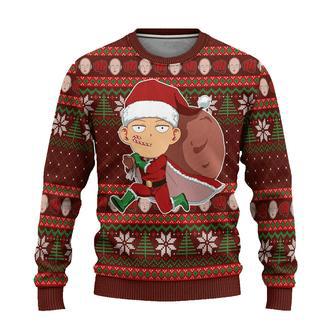 One Punch Man Ugly Christmas Sweatshirt Anime Xmas Gift | Favorety AU