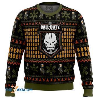 OPEN GALLERY Black Ops Call of Duty Gift For Fan Anime Christmas Ugly Sweater | Favorety UK