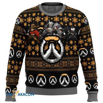 Overwatch Symbol Custom Gift For Fan Anime Christmas Ugly Sweater | Favorety CA