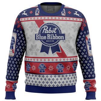 Pabst Blue Ribbon Ugly Christmas Sweater | Favorety DE