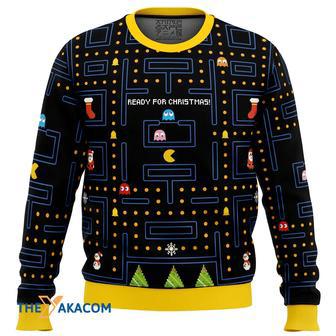 Pac Man Ready for Christmas Gift For Fan Anime Christmas Ugly Sweater | Favorety UK