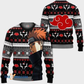 Pain Black Custom With Pattern Gift For Fan Anime Christmas Ugly Sweater | Favorety CA