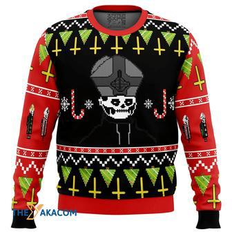 Papa Emeritus Gift For Fan Anime Christmas Ugly Sweater | Favorety AU