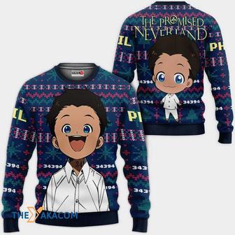 Phil Anime The Promised Neverland Custom Gift For Fan Anime Christmas Ugly Sweater | Favorety AU