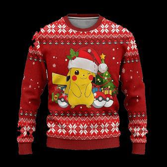 Pikachu Pokemon Anime Ugly Christmas Sweatshirt | Favorety UK