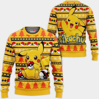 Pikachu Ugly Christmas Sweater Custom Anime Pokemon Xmas Gifts | Favorety CA