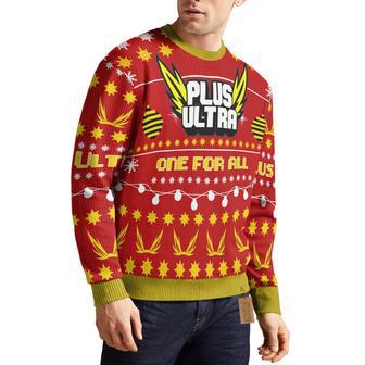 Plus Ultra My Hero Academia Ugly Christmas Sweater | Favorety UK