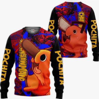 Pochita Custom Chainsaw Man Anime Ugly Christmas Sweater | Favorety