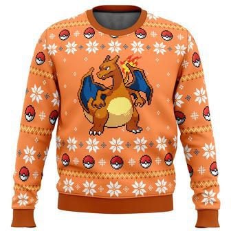 Pokemon Anime Blaze Charizard Ugly Sweater Gifts | Favorety