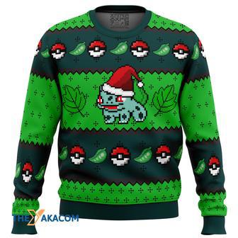 Pokemon Bulbasaur Gift For Fan Anime Christmas Ugly Sweater | Favorety DE