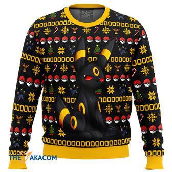 Pokemon Christmas Umbreon Gift For Fan Anime Christmas Ugly Sweater | Favorety UK