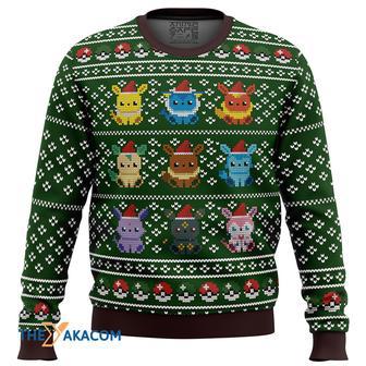 Pokemon Eevee Eeveelutions Custom Gift For Fan Anime Christmas Ugly Sweater | Favorety CA