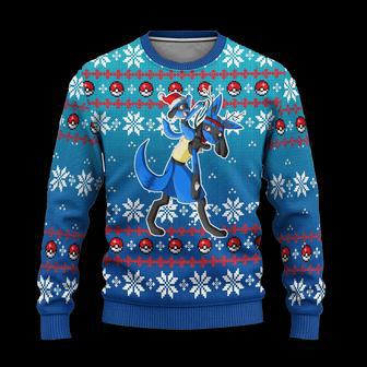 Pokemon Lucario Anime Ugly Christmas Sweatshirt Xmas Gift | Favorety