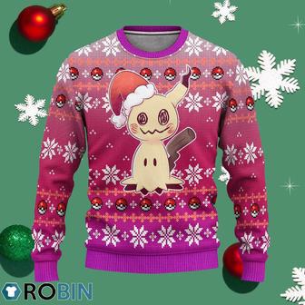 Pokemon Mimikyu Anime Ugly Christmas Sweater Xmas Gift | Favorety CA