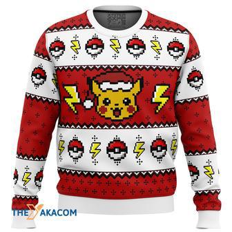 Pokemon Pikachu Gift For Fan Anime Christmas Ugly Sweater | Favorety DE