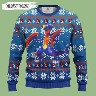 Pokemon Ugly Christmas Sweater Pokemon Garchomp Anime Merry Christmas | Favorety DE