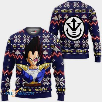 Prince Vegeta Anime Dragon Ball Custom Gift For Fan Anime Christmas Ugly Sweater | Favorety UK