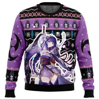 Raiden Genshin Impact Ugly Christmas Sweater | Favorety AU