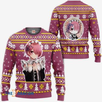 Ram Anime ReZero Custom Gift For Fan Anime Christmas Ugly Sweater | Favorety CA