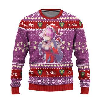 Ram Anime Ugly Christmas Sweater Custom Re Zero Xmas Gift | Favorety UK