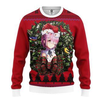 Ram Render Rezero Ram Anime Noel Mc Ugly Christmas Sweatshirt | Favorety CA