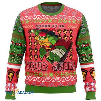 Raphael Rise of the Teenage Mutant Ninja Turtles Gift For Fan Anime Christmas Ugly Sweater | Favorety UK