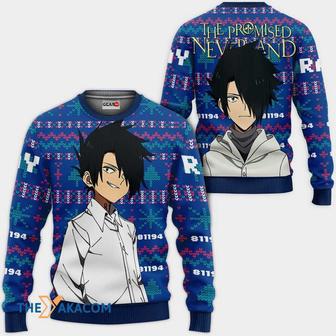 Ray Anime The Promised Neverland Custom Gift For Fan Anime Christmas Ugly Sweater | Favorety