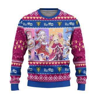 Re Zero Anime Ugly Christmas Sweater Custom Characters Xmas Gift | Favorety UK