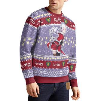 Re Zero Emilia Ugly Christmas Sweater | Favorety