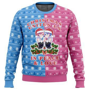 Re Zero Ram and Rem Christmas Ugly Christmas Sweater | Favorety AU