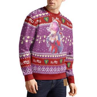 Re Zero Ram Ugly Christmas Sweater | Favorety CA