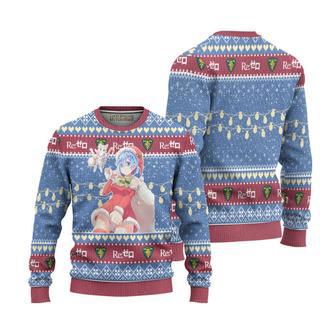 Re Zero Rem x Puck Ugly Christmas Sweater | Favorety