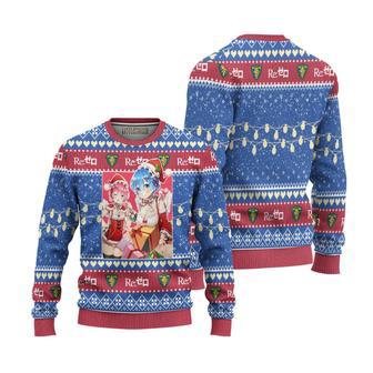 Re Zero Rem x Ram Ugly Christmas Sweater | Favorety AU