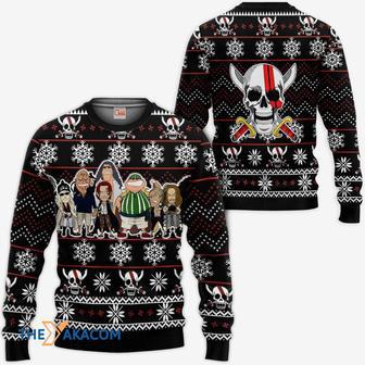 Red Hair Pirates Anime One Piece Custom Gift For Fan Anime Christmas Ugly Sweater | Favorety DE