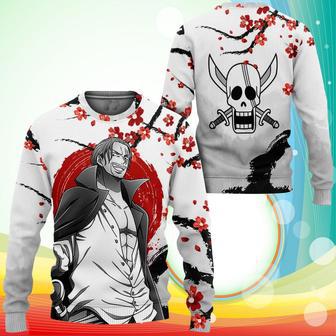 Red-Haired Shanks Sweatshirt Japan Style One Piece Anime Printed Sweater | Favorety AU