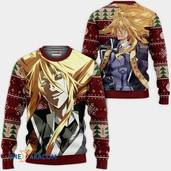 Reinhard Heydrich Anime Dies Irae Red Custom Gift For Fan Anime Christmas Ugly Sweater | Favorety DE